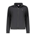Black Cotton Women Sweatshirt