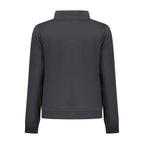 Black Cotton Women Sweatshirt