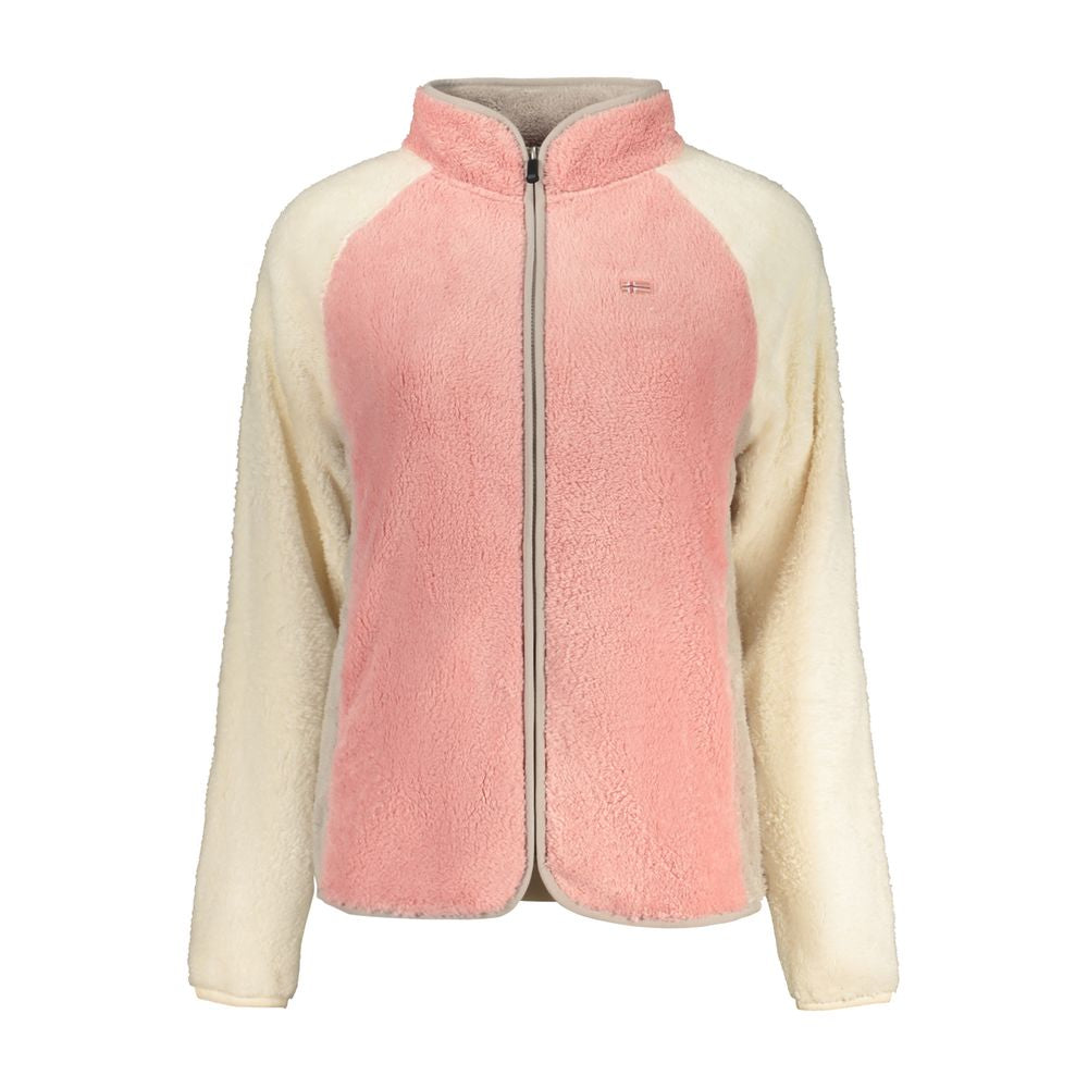 Rosa Polyester-Sweatshirt für Damen