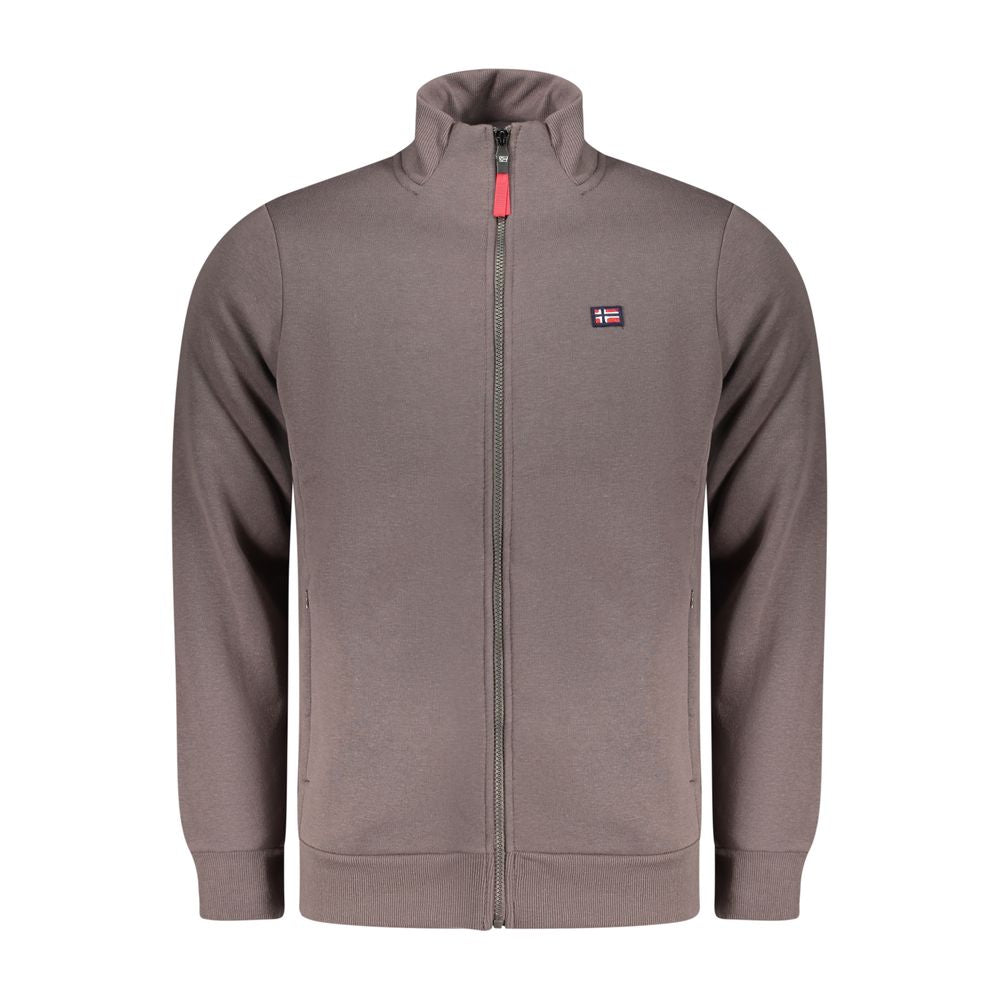 Brown Cotton Men's Sweatshirt
