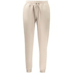Beige Cotton Women Sweatpant