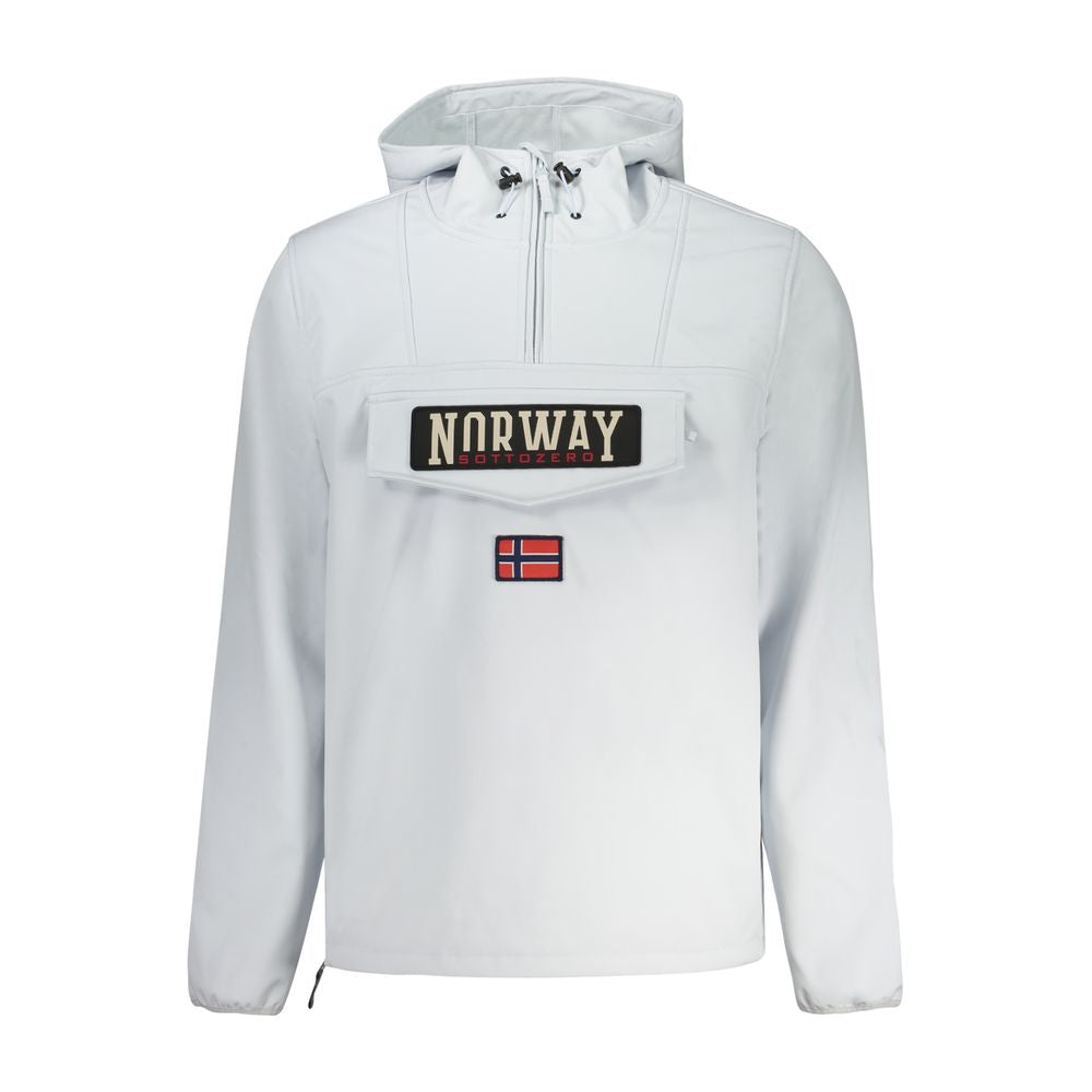 Grey Polyester Men's Jacket