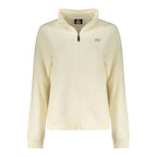 White Cotton Women Sweatshirt