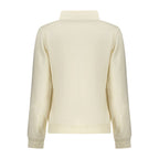 White Cotton Women Sweatshirt