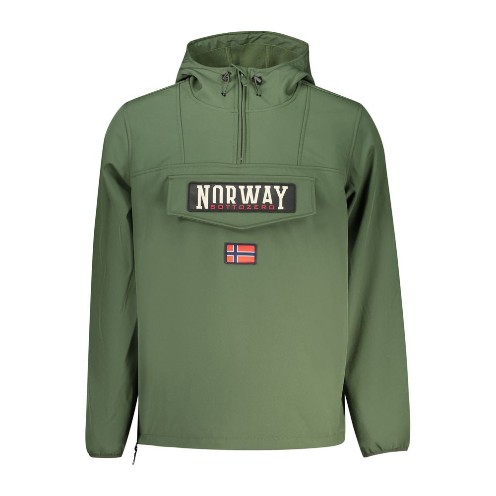 Grüne Polyester Herrenjacke