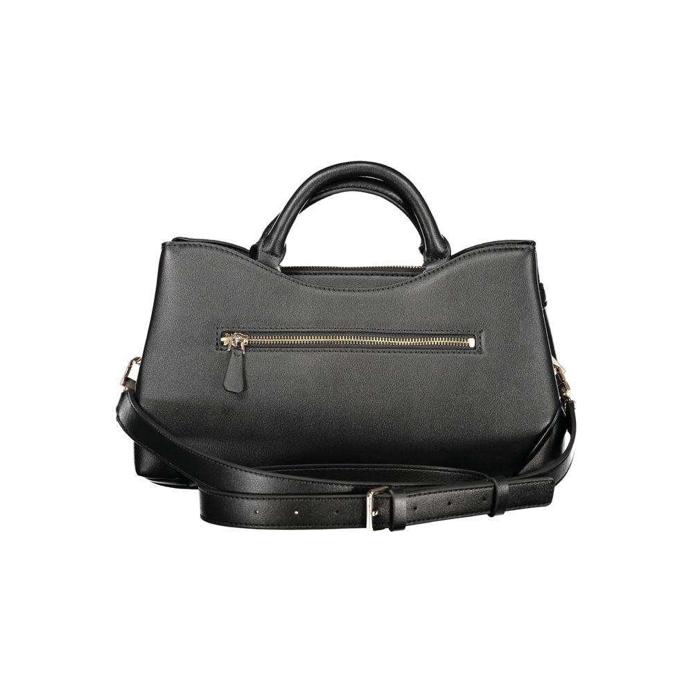 Damenhandtasche aus schwarzem Polyurethan