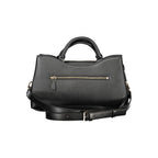 Damenhandtasche aus schwarzem Polyurethan