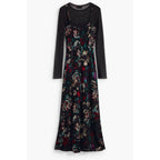 Black Polyester Women's Dress