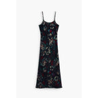 Black Polyester Women's Dress