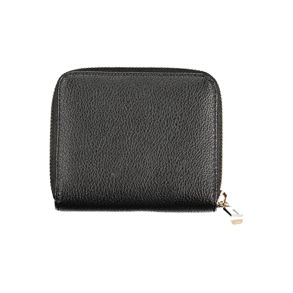 Black Polyurethane Women's Wallet