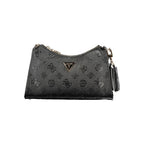 Schwarze Damenhandtasche aus Polyurethan