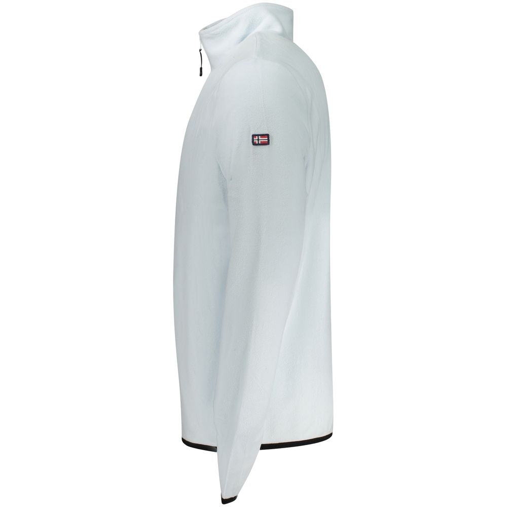 Blue Polyester Men's Sweatshirt