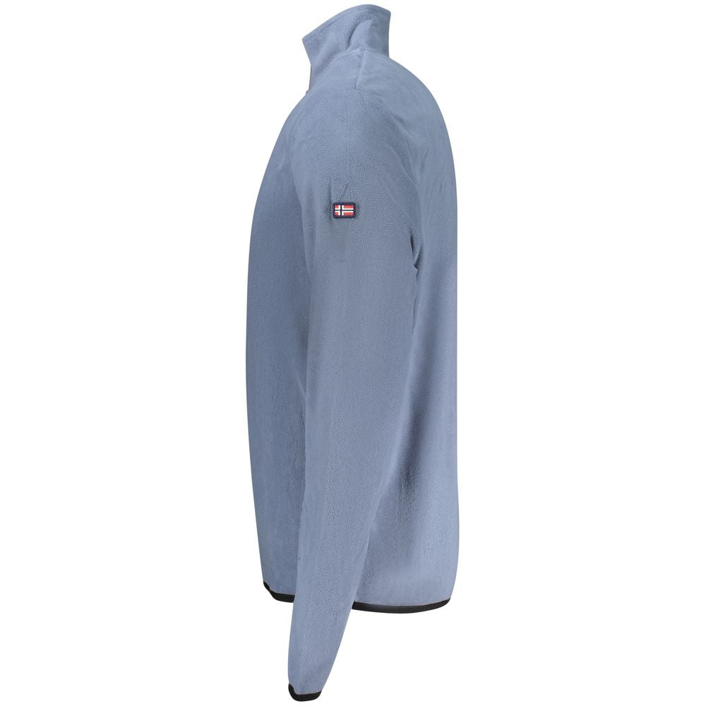 Blaues Herren-Sweatshirt aus Polyester