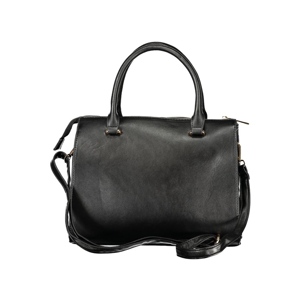 Handtasche für Damen, schwarzes PVC