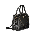 Handtasche für Damen, schwarzes PVC