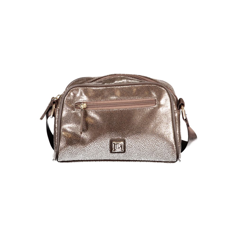 Bronzefarbene Polyester-Damenhandtasche