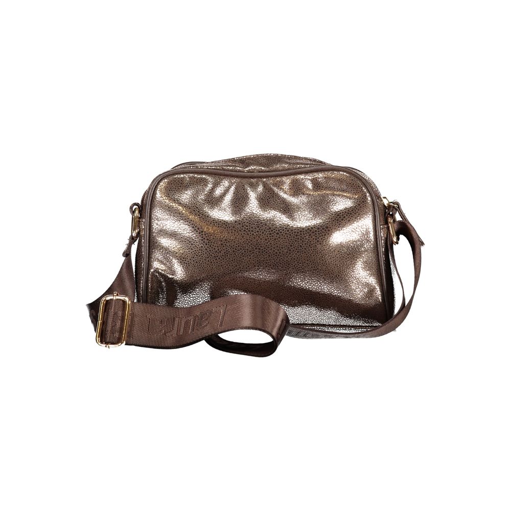 Bronzefarbene Polyester-Damenhandtasche
