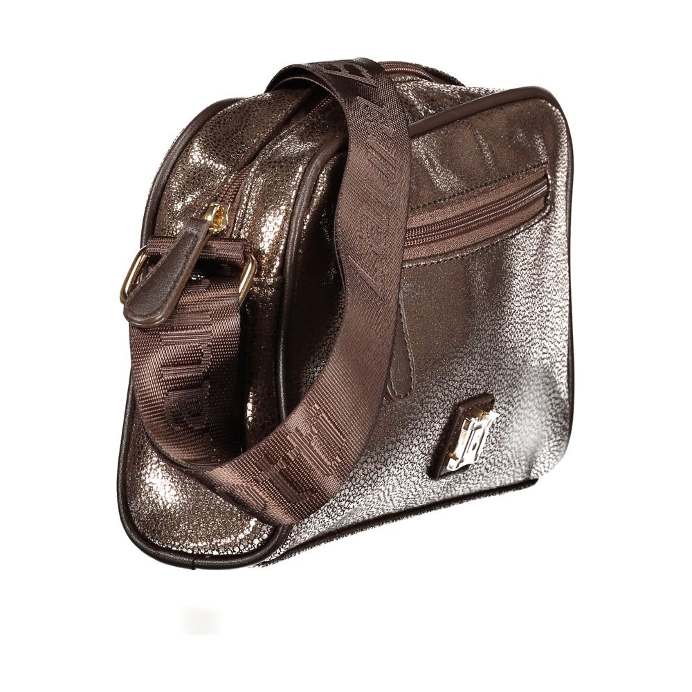 Bronzefarbene Polyester-Damenhandtasche