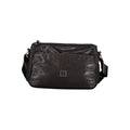 Schwarze Damenhandtasche aus Polyester
