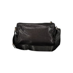 Schwarze Damenhandtasche aus Polyester