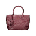 Rote PVC-Damenhandtasche
