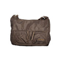 Braune Polyester-Damenhandtasche