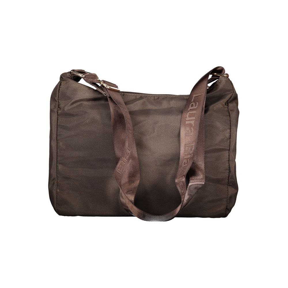 Braune Polyester-Damenhandtasche