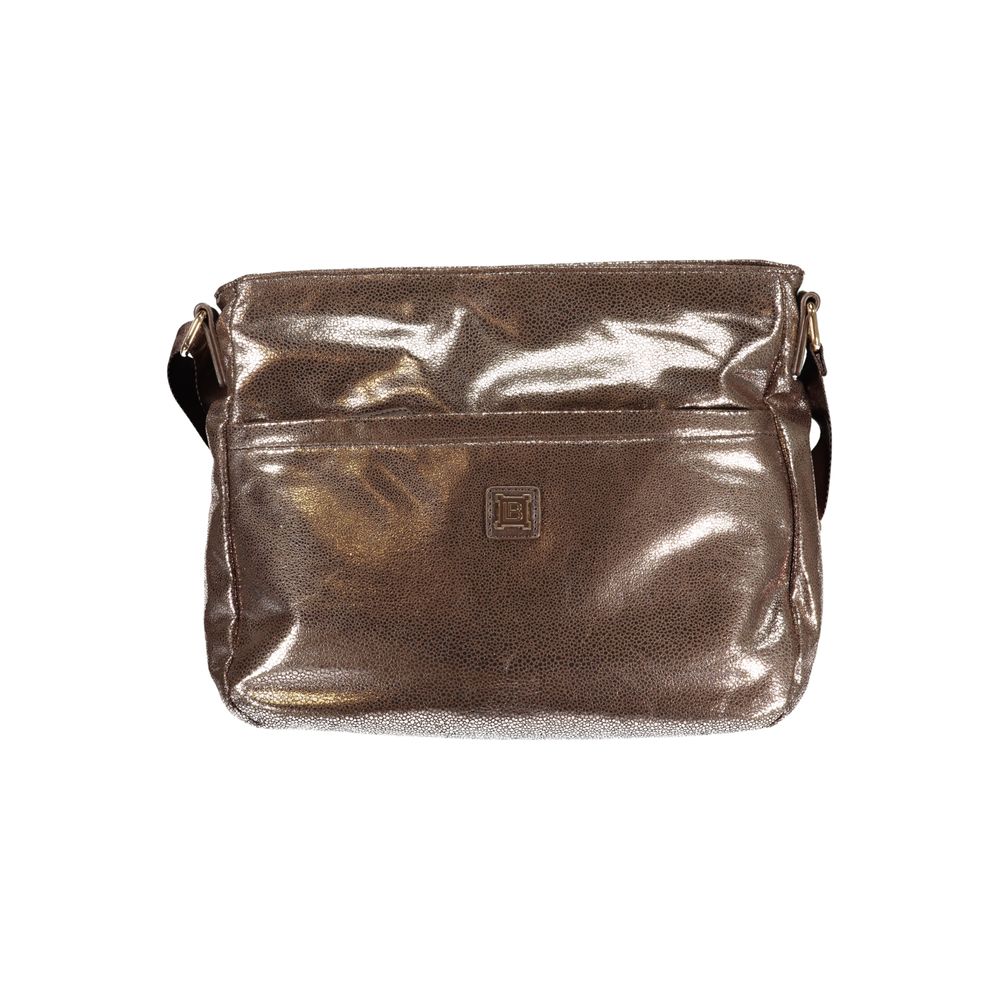 Polyester-Damenhandtasche Bronze