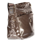 Polyester-Damenhandtasche Bronze