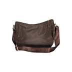 Braune Polyester-Damenhandtasche