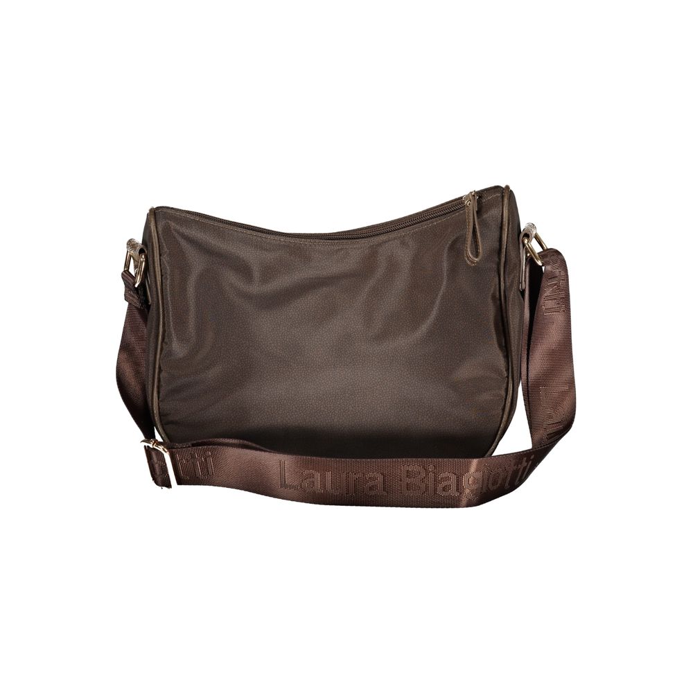Braune Polyester-Damenhandtasche