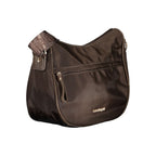 Braune Polyester-Damenhandtasche