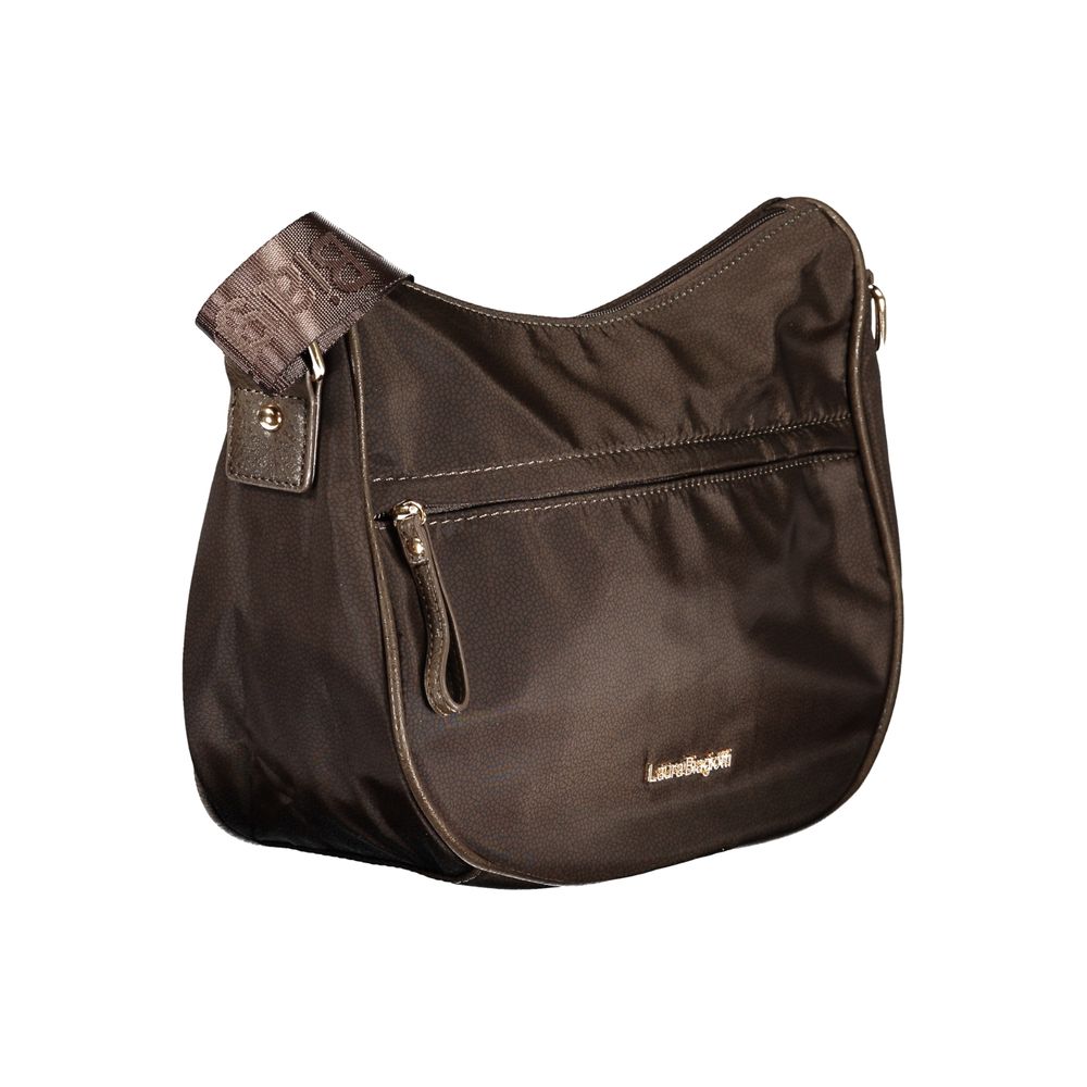 Braune Polyester-Damenhandtasche