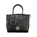 Schwarze PVC-Handtasche für Damen