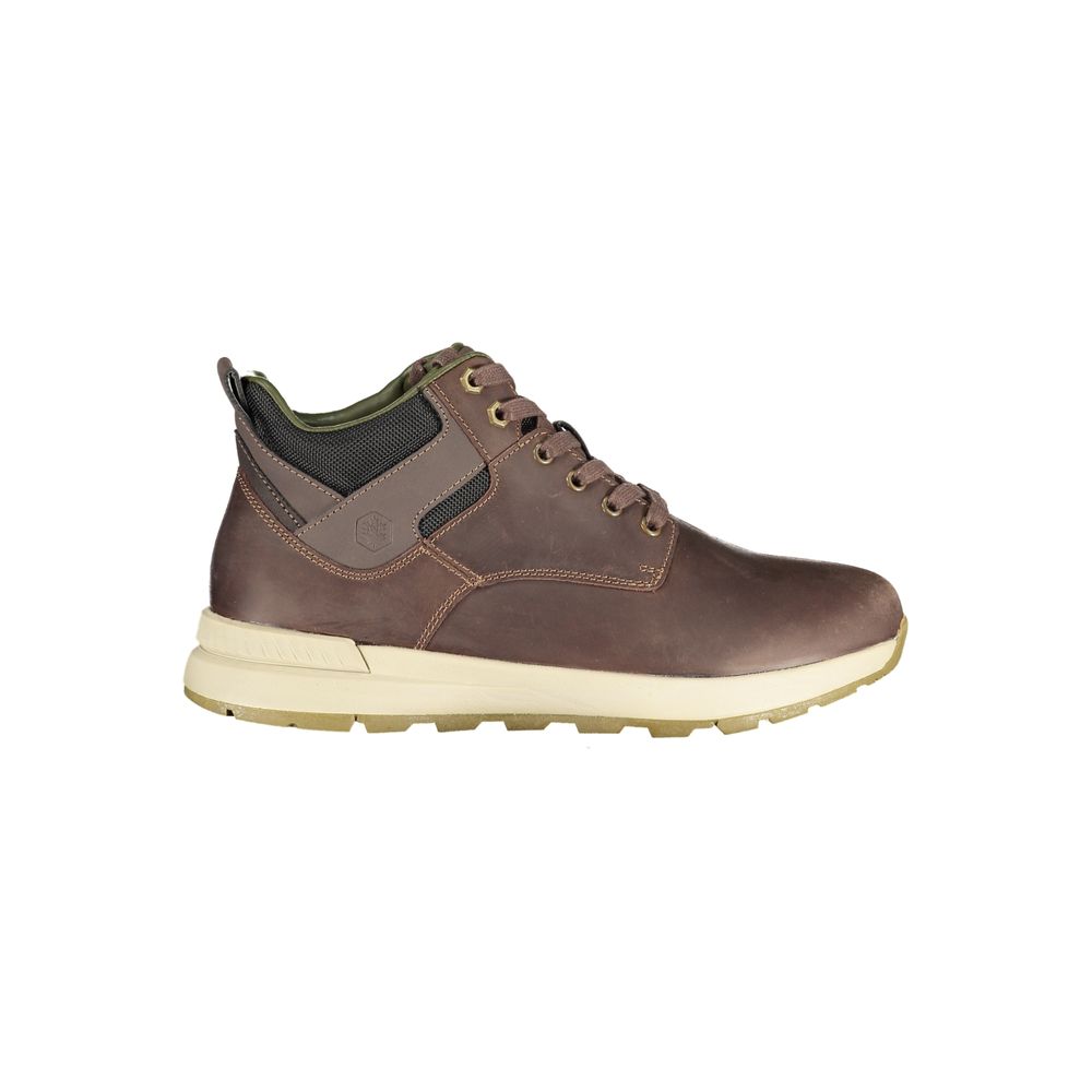 Brown Leather Men Ankle Boot