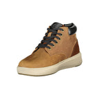 Brauner Leder-Herrenstiefeletten