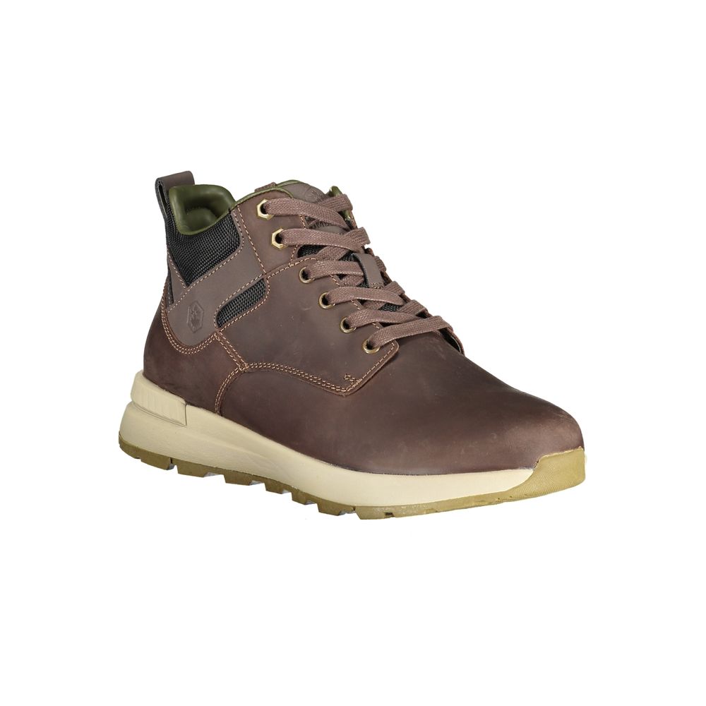 Brown Leather Men Ankle Boot