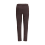 Brown Polyamide Casual Pants