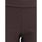 Brown Polyamide Casual Pants