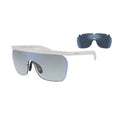 Weiße Acetat-Sonnenbrille