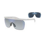 Weiße Acetat-Sonnenbrille