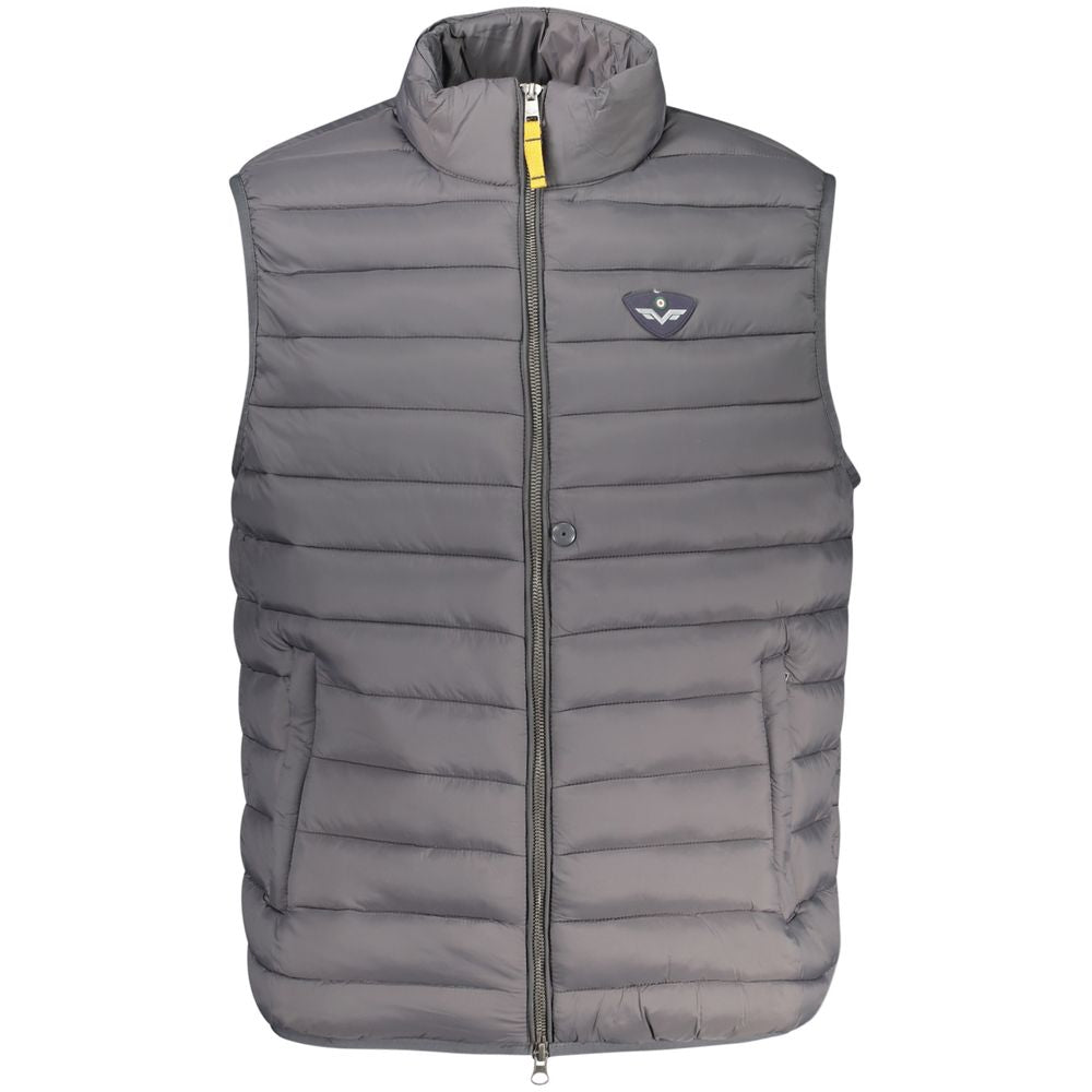 Graue Polyamid-Herrenjacke
