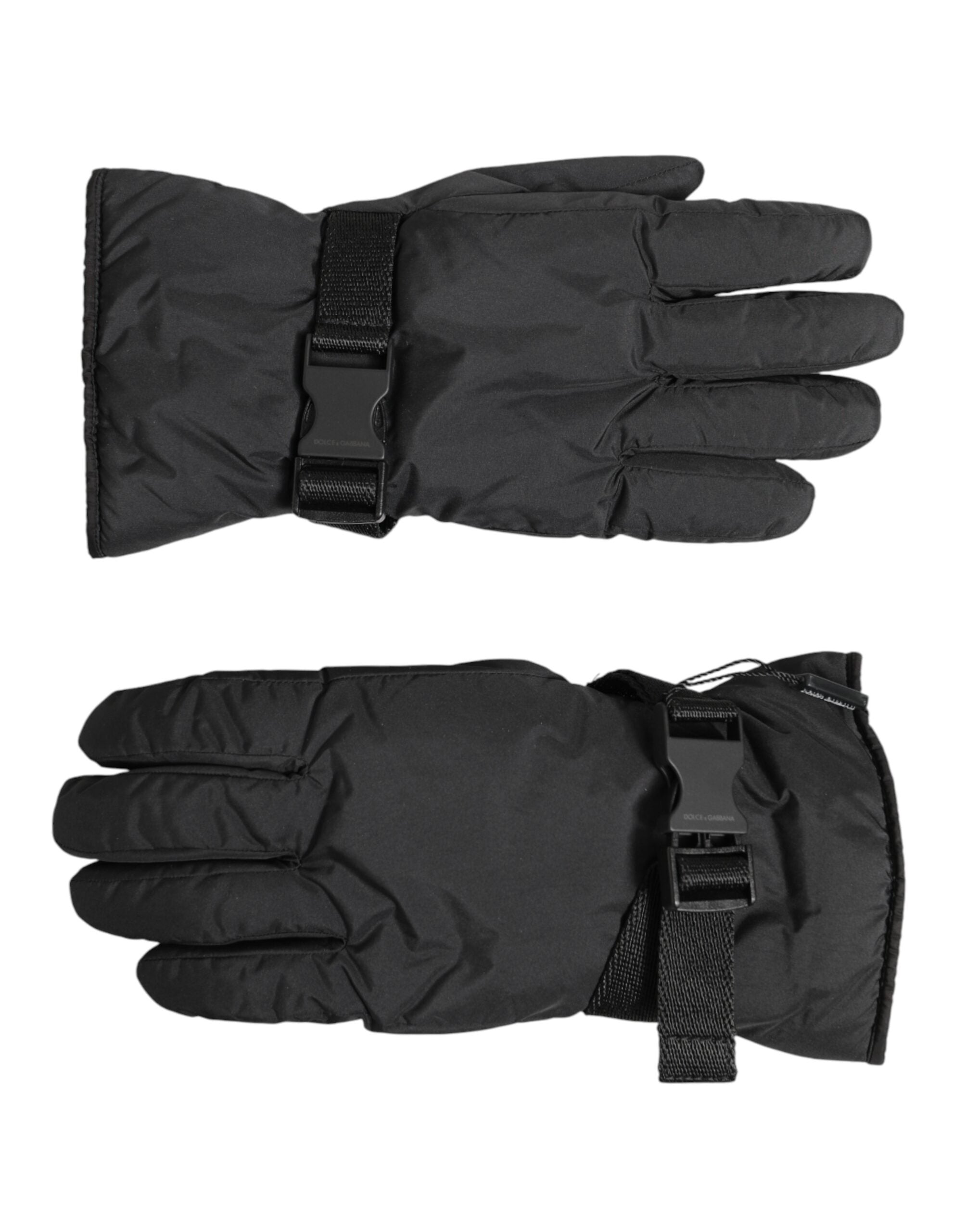 Black Windproof Ski Winter Warm Non-Slip Gloves