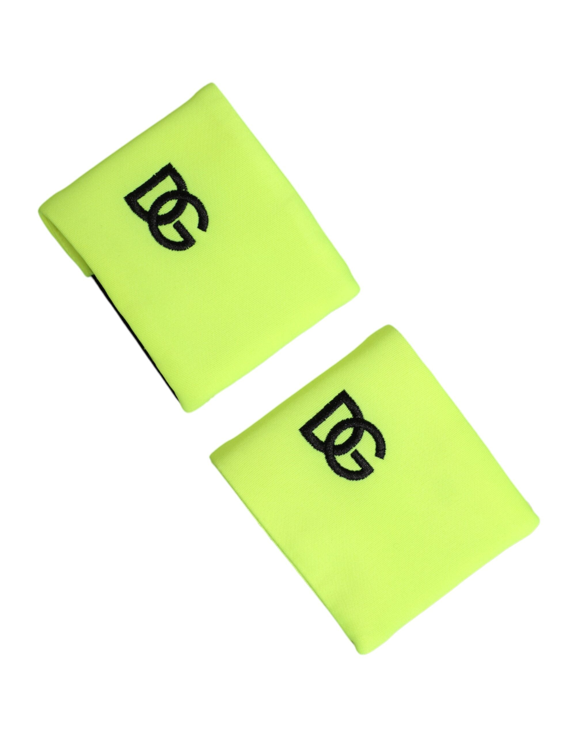 Armband Gelb Grün DG Logo Polyester 1 Paar