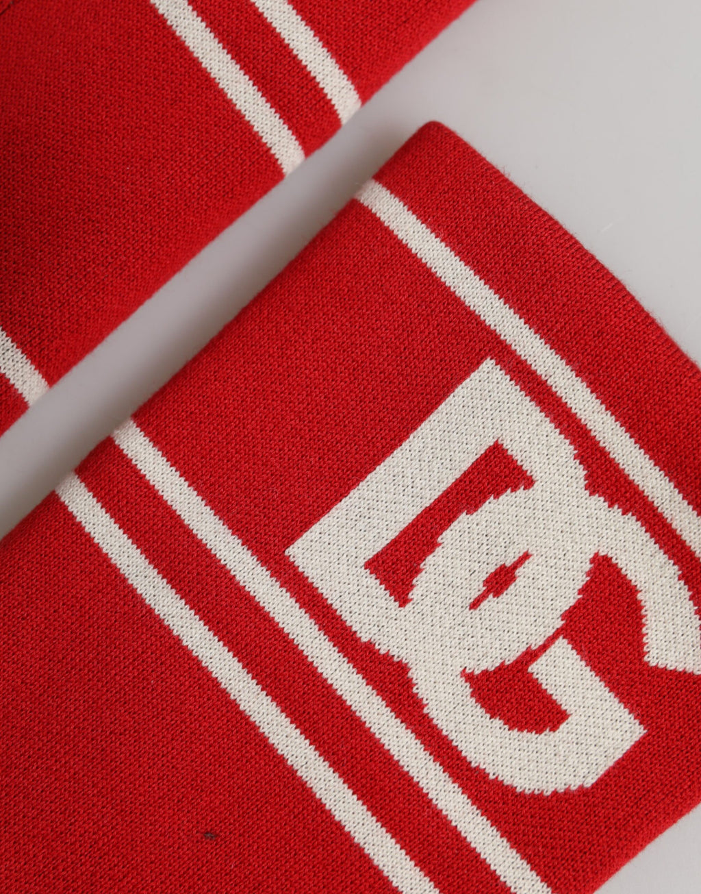 Red White DG Logo Baumwolle 1 Paar Einheitsgröße Schweißband