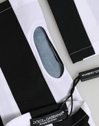 Black White Nylon Fingerless Wrist Length Gloves