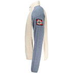 Beige Polyester Men Sweatshirt