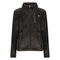 Black Polyester Women Sweatshirt