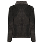 Black Polyester Women Sweatshirt
