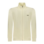 White Cotton Men Sweatshirt
